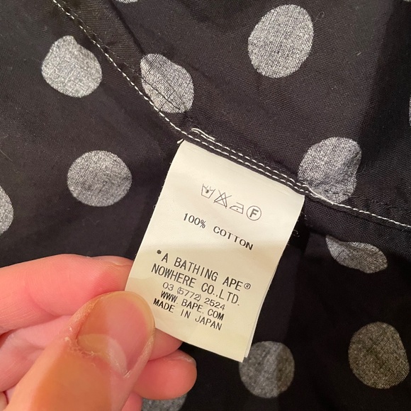 BAPE polka dot SHIRT - Picture 4 of 6